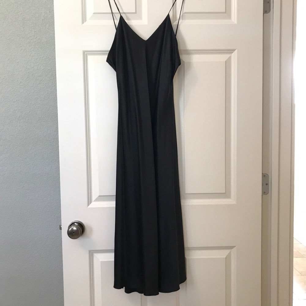 Black Silk Slip / Nightgown